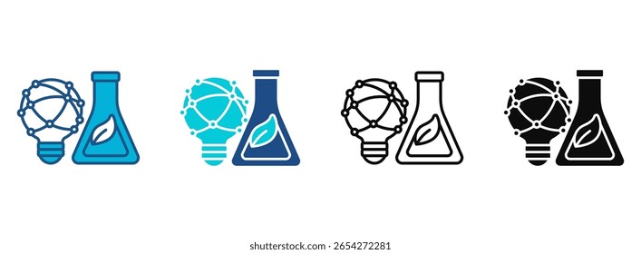 Education Icon Set With Multiple Styles. Vector Illustration