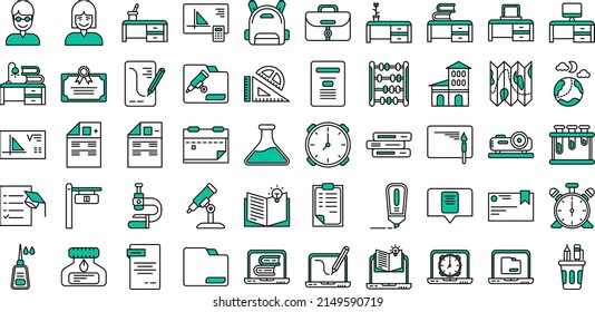 icono de educación activado en fondo transparente