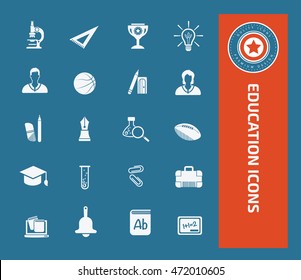 
Education icon set. vector