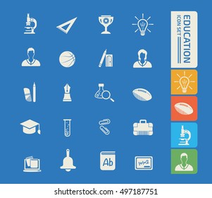 
Education icon set. vector