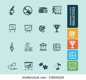 
Education icon set. vector