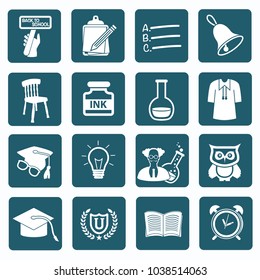Education icon set vector design