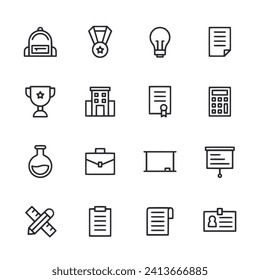 education icon set vector illustration