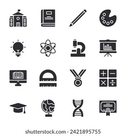 education icon set vector illustration