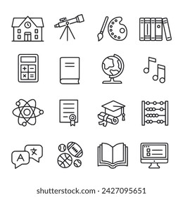 education icon set vector illustration
