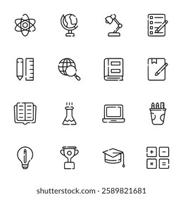 education icon set vector illustration