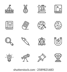 education icon set vector illustration