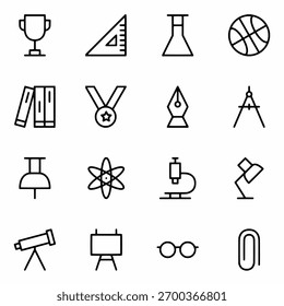 education icon set vector illustration