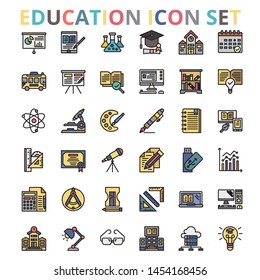 Education Icon set for your creative design 