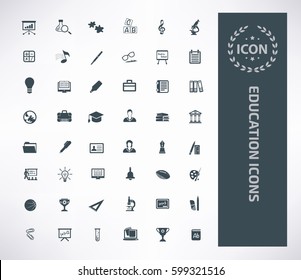 Education icon set,clean vector