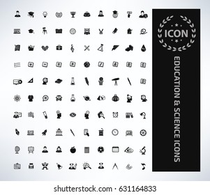 Education icon set,clean vector