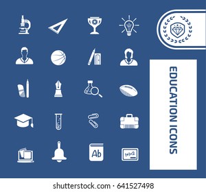 Education icon set,clean vector