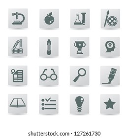 Education icon set,vector