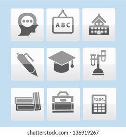 Education icon set,vector