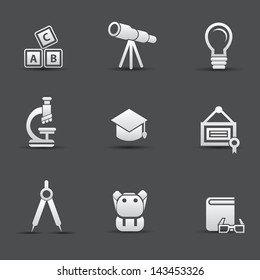 Education icon set,vector