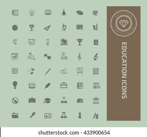 Education icon set,vector