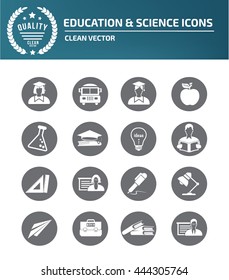 Education icon set,vector