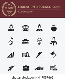 Education icon set,vector