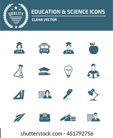 Education icon set,vector