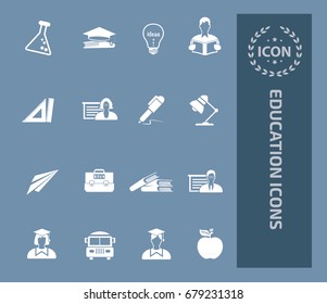 Education icon set,vector