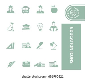 Education icon set,vector