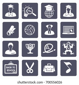 Education icon set,vector