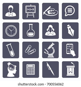 Education icon set,vector