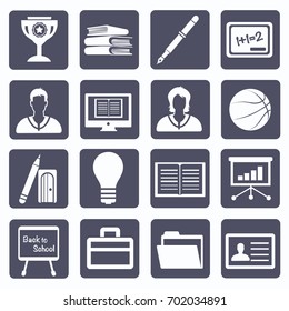 Education icon set,vector