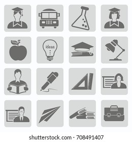 Education icon set,vector