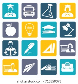 Education icon set,vector