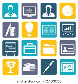 Education icon set,vector
