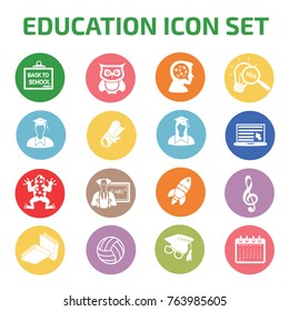 Education icon set,vector