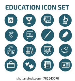 Education icon set,vector