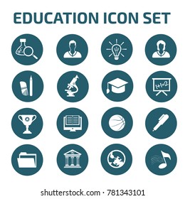 Education icon set,vector