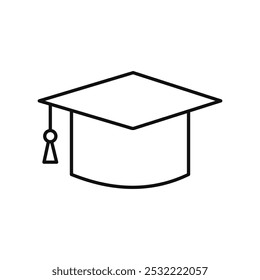 Education icon. simple thin line icon.