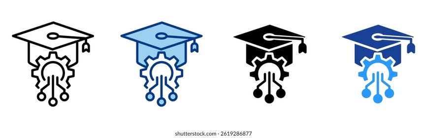Education Icon Single Vector Collection