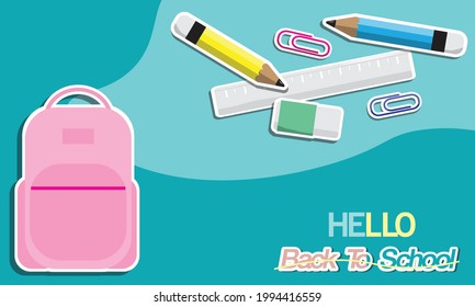 Education icon and space for text, concept, back to school, pastel and black, no people