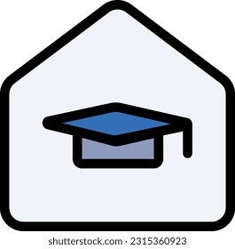 Education Icon symbolize learning, knowledge, and academic achievement, representing the pursuit of education and intellectual growth