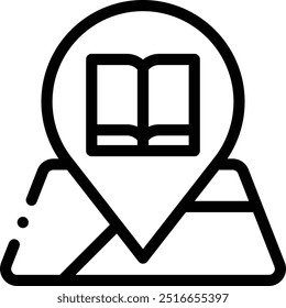 education icon. Thin Linear Style Design Isolated On White Background