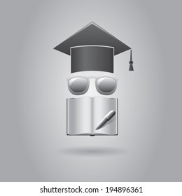 Education icon . Vector background eps10