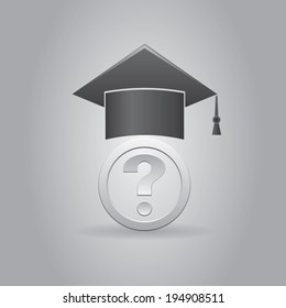 Education icon . Vector background eps10