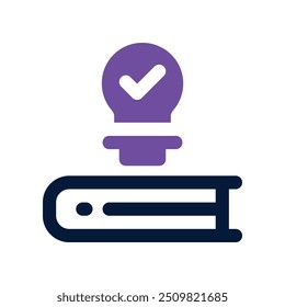 Icono de la educación. Icono dual del Vector para su Sitio web, móvil, presentación, y diseño del logotipo.