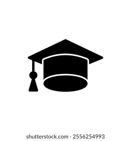 Education icon vector. Graduation cap sign and symbol. Graduate. Students cap
