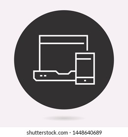 Education icon. Vector illustration isolated. Simple pictogram for graphic and web design.