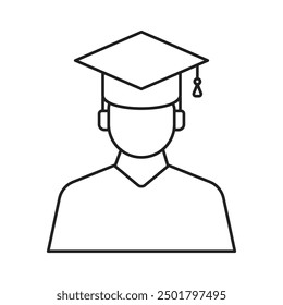 Education icon vector. learning illustration. degree hat