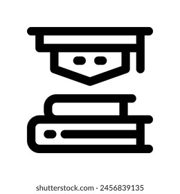 Bildungs-Symbol. Vektorgrafik-Liniensymbol für Website, Handy, Präsentation und Logo-Design.
