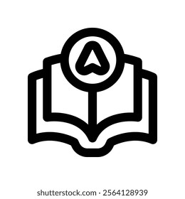 education icon. vector line icon for your website, mobile, presentation, and logo design.