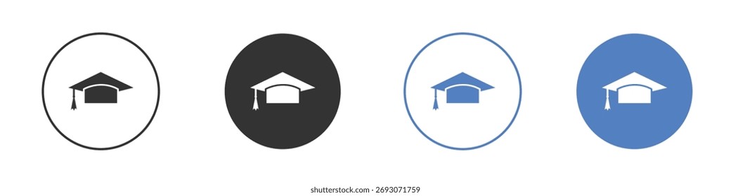 Vetor de ícone de educação. Design de ilustração do modelo de logotipo