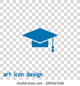 education icon vector icon on an abstract background