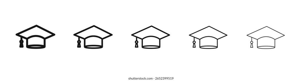 Ícone de educação vetor conjunto sinal de ilustração
